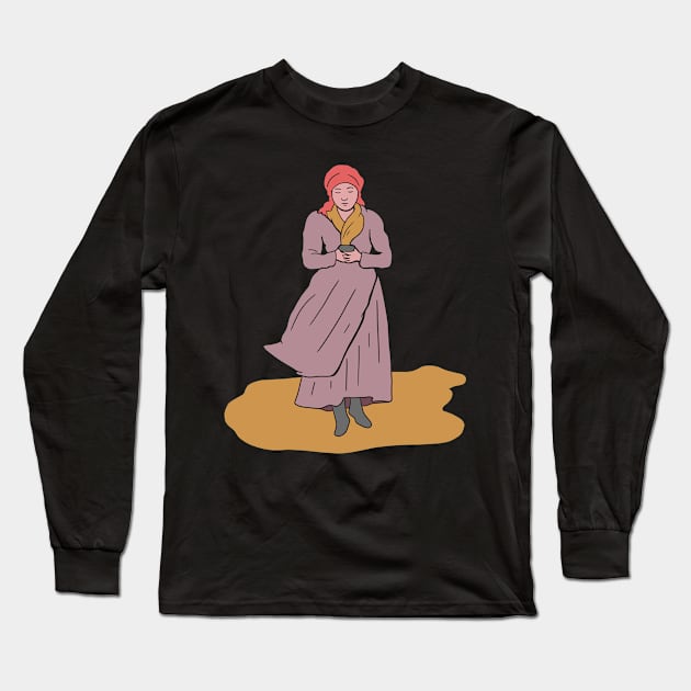 Painting Girl With iPhone - The Expected One Long Sleeve T-Shirt by isstgeschichte